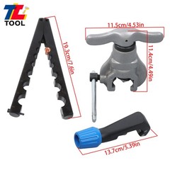 7 Dies 3/16-3/4 In Eccentric Flaring Tools Set Tube Flaring Tube Cutter Kit 45&deg;