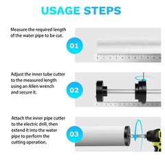 Pipe Cutter for 1.5&Prime; & 2&Prime; Schedule 40 PVC/ABS Adjustable Depth, Durable Tool