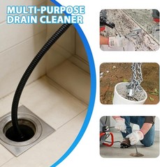 2 Piece Flex‑Shaft Sewer Descaling Chain,Multi-Purpose PVC Pipe Maintenance T&hellip;