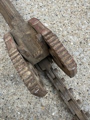 Antique Billings & Spencer No. 37 Pipe Chain Wrench USA 37&rdquo; Plumbing Tool