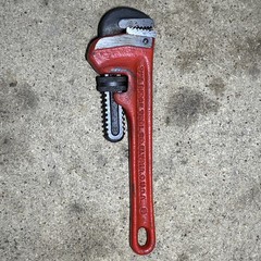 New Old Stock RIDGID 8 Inch Straight Pipe Wrench, Heavy Duty USA Made