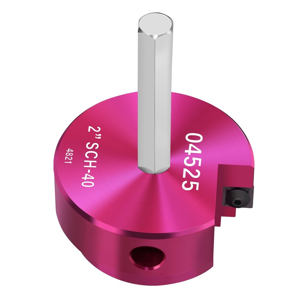 2&Prime; PVC Pipe Reamer Tool w/ Hex Shaft Fitting Saver