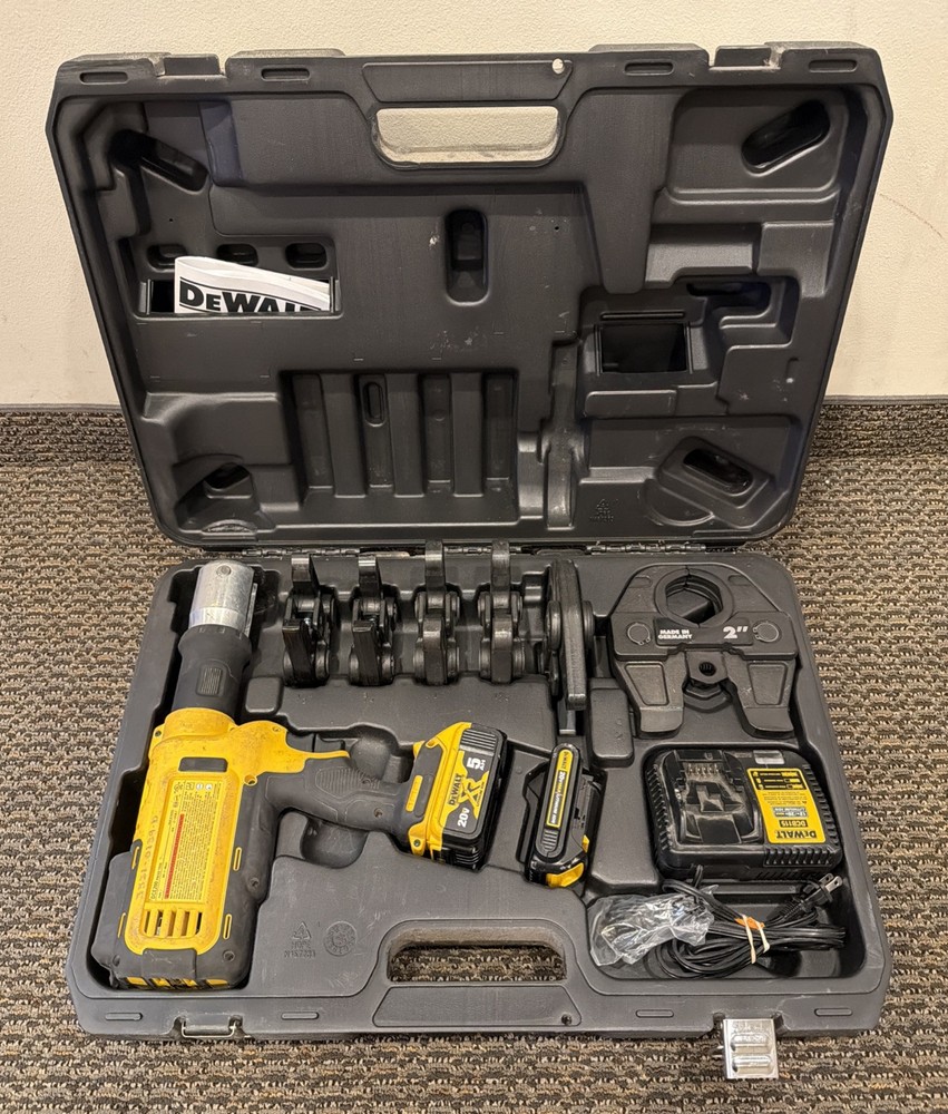 DEWALT DCE200M2K, 20V MAX Cordless Press Tool Kit with (6) Jaws*FREE SHIPPING*