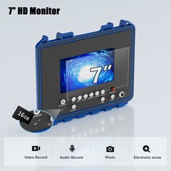 Pipe Inspection Camera 7&Prime; 30 m Drain Sewer Inspection Camera w/ Meter Counter