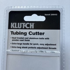 Klutch Tubing Cutter 1/8in to 1 1/8in Item No 39943