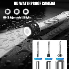 Sewer Camera, Drain Camera with 512Hz Locator and DVR-12 LEDs, 32GB SD Card