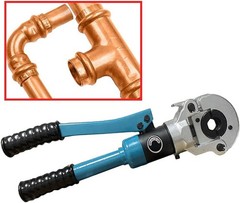 VOTOER Hydraulic Copper Tube Crimping Tool, Pipe Fittings Black