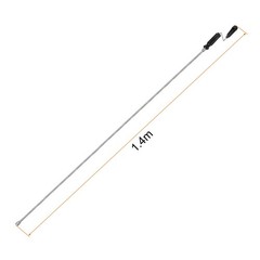 HARFINGTON Drain Augers 5 Ft Stainless Steel Flexible Plumbing 1.4m, Black
