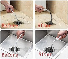 2-Piece Flexible Drain Brush Sink Unblocker Elastic Hose Pipe Straw Cleaning &hellip;