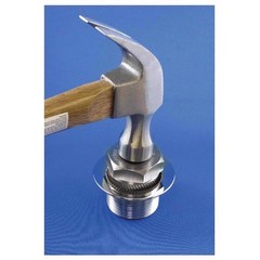 Superior Tool 05255 Steel Gold Plate Finish Tub Drain Extractor 1-1/2 L in.