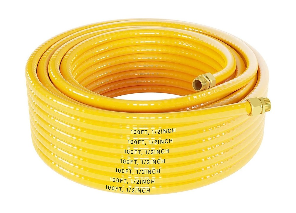 100FT 1/2 &rdquo; Flexible CSST Gas Line,CSST Corrugated Stainless Steel Tubing,Na&hellip;
