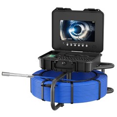 30m Pipe Inspection Camera Meter Counter Keyboard Sewer Camera Self Level 512hz
