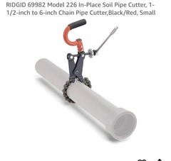 ridgid 69982 Model 226 In soil , 1-1/2&Prime; &ndash; 6&Prime; Chain Pipe Cutter/ Breaker