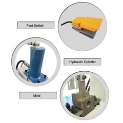 Hydraulic Arc Punching Machine (220V, 2.2kW, 3T, &phi;25mm, &le;0.5mm,Half/ Full Hole)
