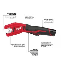 ✅ Milwaukee M12 Cordless Copper Pipe Cutter Kit + (1) Battery, +Charger + Case