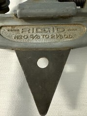 Rigid No. 0 Pipe Tubing Cutter 5/8&Prime; to 2-1/8&Prime; O.D. Made in USA Vintage Working