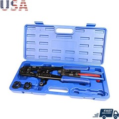 PEX Crimping Tool Kit W/ Quick Change Jaws PEX Cutter Crimp Removal Tool New