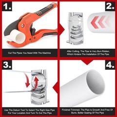Deburring Tool for PVC Pipe, Plumbing Tools, Professional Plastic Pipe Deburr&hellip;