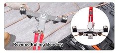 SIHAO Pipe Tube Bender 90&deg; Forward/Reverse Pipes Bending Tools with 7 Dies