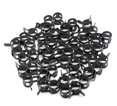 Spring Hose Clamps 5/16&Prime; 8mm Fuel Line Vacuum Silicone Tube Fasteners 50 Pcs Set