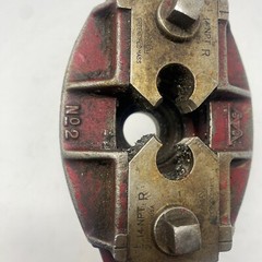 Vintage Pipe Threader with 1/2&Prime; Die Set and Guide &ndash; Greenfield Mass. USA