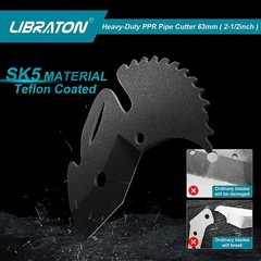 Libraton PVC Pipe Cutter, Up to 2-1/2&Prime;, Ratchet Pipe Cutter Heavy-Duty, Pex Cutt