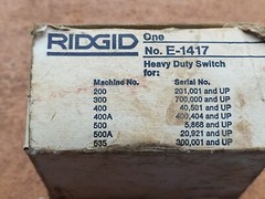Genuine JBT E-1417 Replacement Forward Reverse Switch fo Ridgid 300 Power Drive