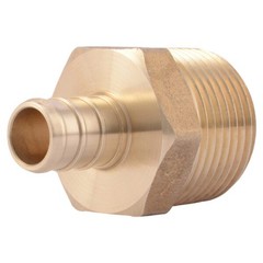 SHARKBITE UC116LF Male Adapter 1/2&Prime; x 3/4&Prime; Lead-Free Brass 160 PSI MNPT
