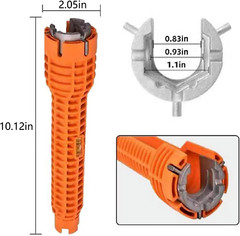 5 in 1 Faucet and Sink Installer Tool, Entemah Double Head Plumbing Tool, Wate