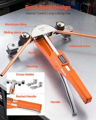 VEVOR Tubing Bender Kit 1/4-7/8 Inch Ratcheting Tube Pipe Bender Forward Reverse