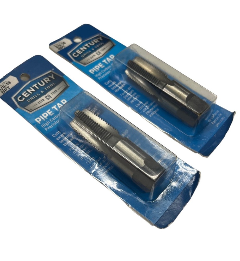 Century Drill & Tool 95203, 3/8-18 NPT Pipe Tap (LOT OF 2) **SALE**