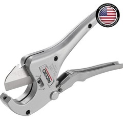 Heavy-Duty RC-1625 Aluminum Ratcheting Pipe Cutter for Plastic Tubing &ndash; Silver