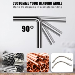 SIHAO Pipe Tube Bender 90&deg; Forward/Reverse Pipes Bending Tools with 7 Dies