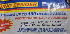 PITTSBURGH 3/8 in. to 5/8 in. Tubing Bender 40393 Works Great