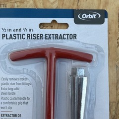 Orbit Sprinkler System 1/2-Inch & 3/4-Inch Plastic Pipe Nipple Extractor 26076