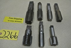 7 PCS. Misc. Tooling Taps Various Sizes Machine Shop Tool FREE SHIP!