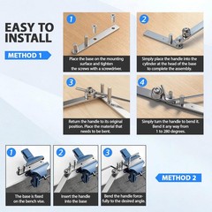 Manual Rebar Bender Steel Wire Tubing Rod Forming Tool for Workbench Use