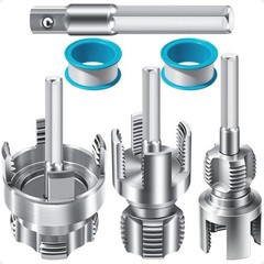 Heavy-Duty PVC Pipe Threader Kit &ndash; 3PCS Plastic Tool for 1/2&Prime;, 3/4&Prime;, 1&Prime; Pipes