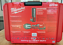 MILWAUKEE M12 FORCE LOGIC PRESS TOOL KIT WITH 4 JAWS #2473-22 *SLIGHTLY USED*