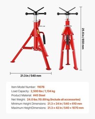 Pipe Stand Foldable Quick-Lock Washer Carbon Steel CREDITABLE SELLER
