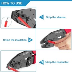 Plustool Crimping Tool for Spark Plug Ignition Wire, 8.5mm Ratchet Spark Plug Wi