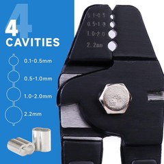 Wire Rope Swager Wire Rope Swaging Tool for Crimping Fishing Lines Up To 2.2mm 3