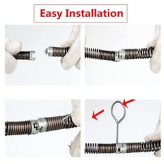 45 Ft Drain Auger Plumbing Snake Clog Cable 5/8 In. Sewer Pipe Cleaner Durable