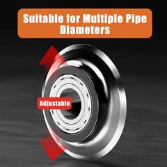 Ratchet Pipe Cutter, 2-in-1 Ratcheting Pipe Cutter Tool for Tight Spaces
