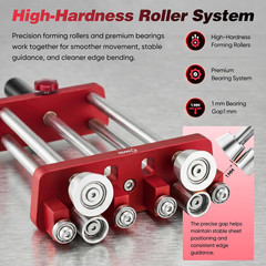 Sheet Metal Bender 2 Station Sheet Metal Roller Tool, 7 in Metal Roofing Tools f