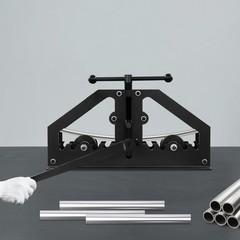 TR-60 Manual Tube Roll Bender 1.5in Capacity Iron Round Pipe Roller