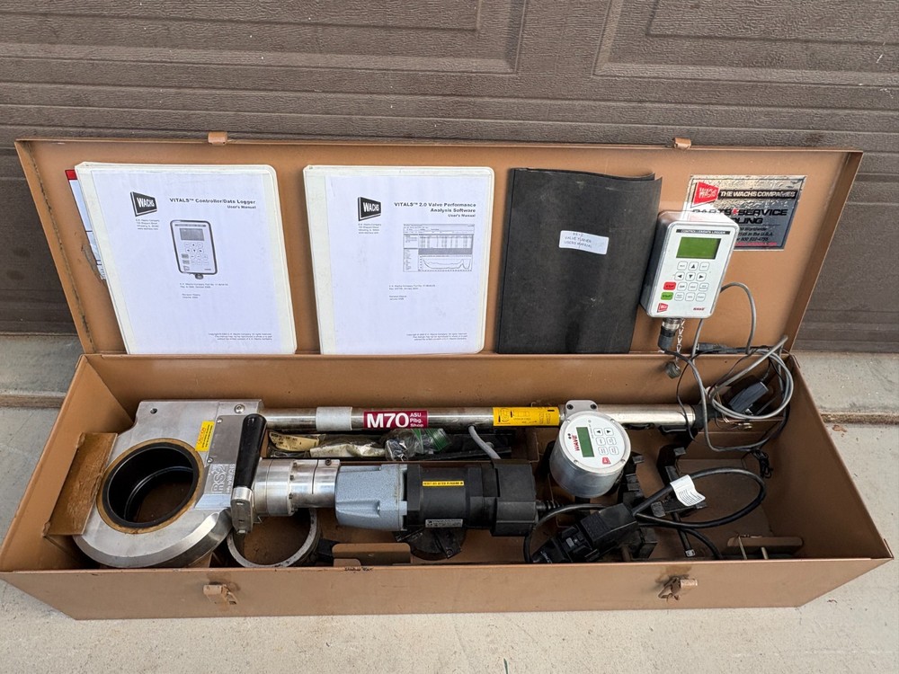 Wachs RS-2 Electric Handheld Valve Opener Exerciser VITALS Controller Data