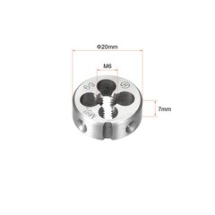 M6 X 1.0 Round Die Left-hand Thread Machine Threading Die 20mm OD Alloy Steel