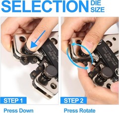 Battery Cable Crimper Tool for AWG 10, 8, 6, 4, 2, 1/0 Gauge Electrical Lug, Bat