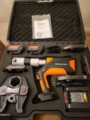 VEVOR 1/2&Prime; &ndash; 2&Prime; 18V Pro Press Tool with Brushless Motor & 6 Pro Press Jaws